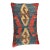 Multicolor Lumbar Accent Pillow Made From 19th Century Handwoven Wool Ghashghai Kilim Rug For Sale