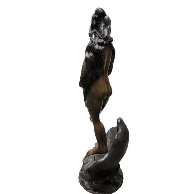 Bronze Nude Female Fountain, 20th-Century For Sale - Image 3 of 15