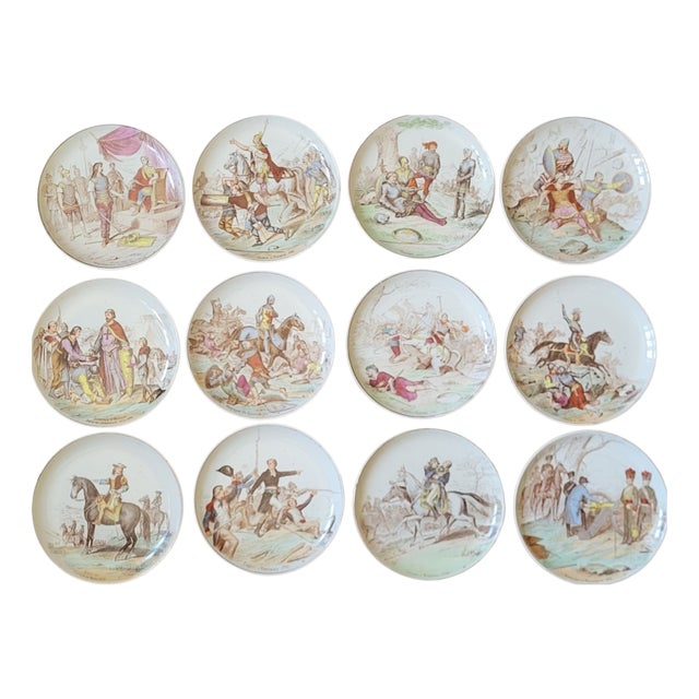Plates from Creil & Montereau, 1890s, Set of 12 For Sale