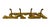 Late 20th Century Vintage Brass “Keys” Wall Hook Rack – Mid-Century / Hollywood Regency / Functional Decor For Sale - Image 5 of 7