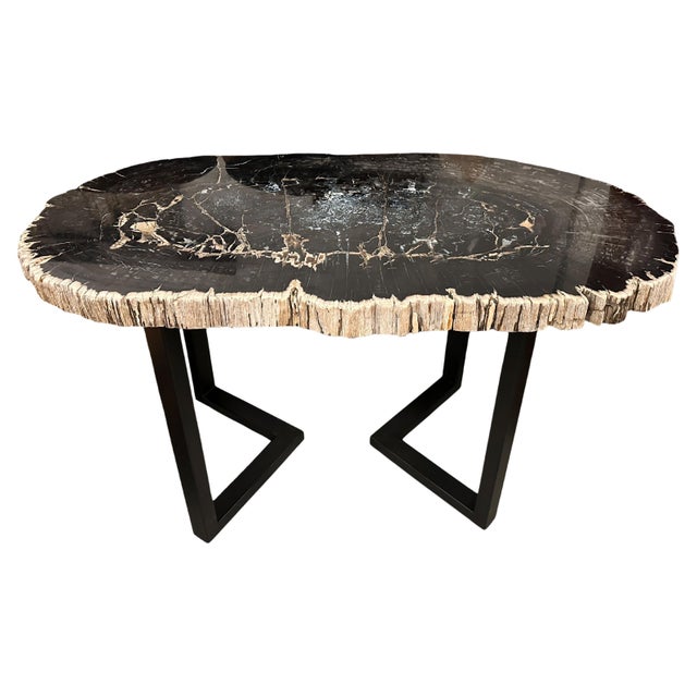 Andrianna Shamaris Magnificent Large Petrified Wood Table For Sale - Image 15 of 18