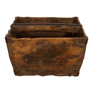 Antique Chinese Official Wooden Rice Grain Bucket For Sale