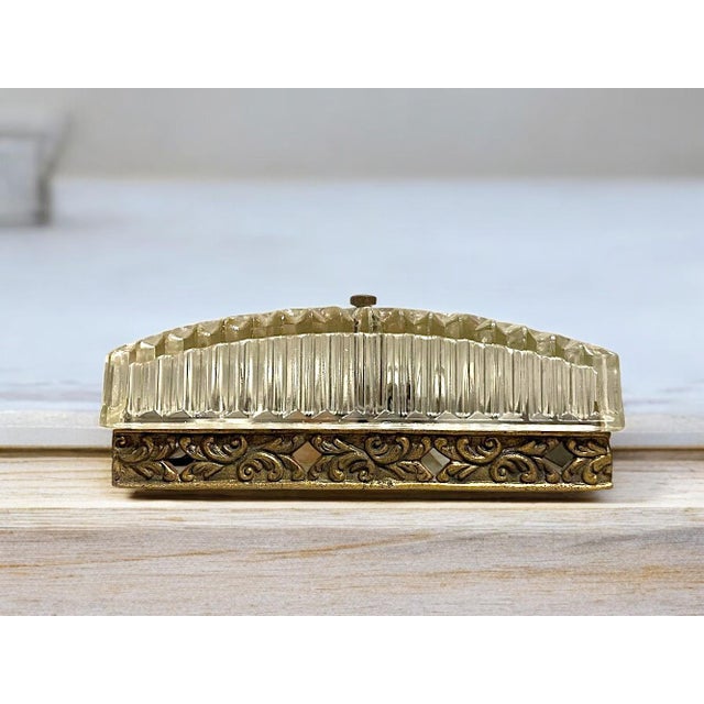 Lights for low ceilings. Flush mounting ceiling lights. Square-cut glass ceiling light with bronze mounting plate. Works...