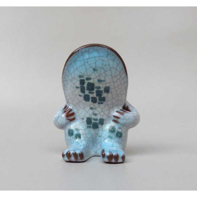 Cactus Cutlery Frog with Shovel and Rake by Walter Bosse for Karlsruhe Majolika, 1950s, Set of 3 For Sale - Image 12 of 18