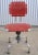 1950s Mid Century Industrial Bevco Chrome Office Desk Chair With Red Upholstery For Sale - Image 13 of 13