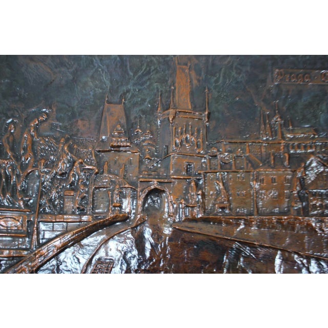 Mid-Century Wall Sculpture in Copper and Metal, 1972 For Sale - Image 11 of 18