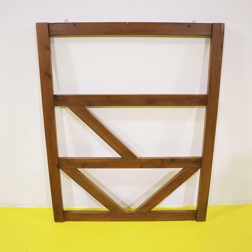 Natural Wood Object Hanger with Metal Hooks For Sale - Image 9 of 9