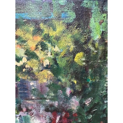 Vintage Framed Impressionist Painting of Garden Pond With Rowboat, Signed "Spehar," For Sale In Los Angeles - Image 6 of 14