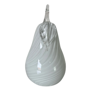 Vintage Italian Hand Blown Art Glass Pear Sculpture