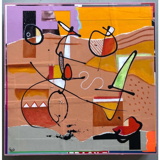 Abstract William Finlayson Jr. Mixed Media Painting Titled: If Only/Why not 2017 For Sale - Image 3 of 11