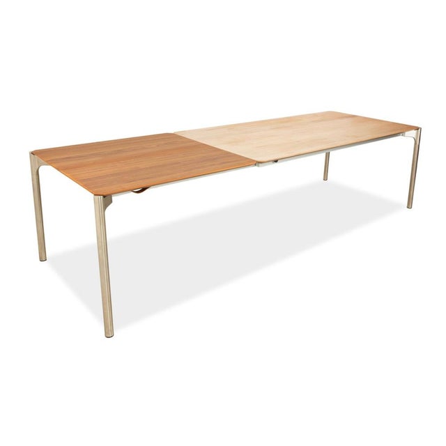 Extendable Dining Table in Walnut For Sale - Image 5 of 16