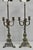 Late 20th Century Frederick Cooper French Empire Brass Patina Trumpet Candelabra Table Lamp Pair For Sale - Image 11 of 12