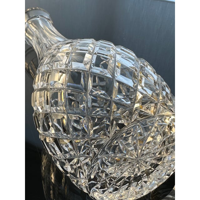 Waterford Comeragh Cordial Decanter – Irish Crystal Diamond Cut – Star Stopper – Vintage 1970s For Sale - Image 10 of 12