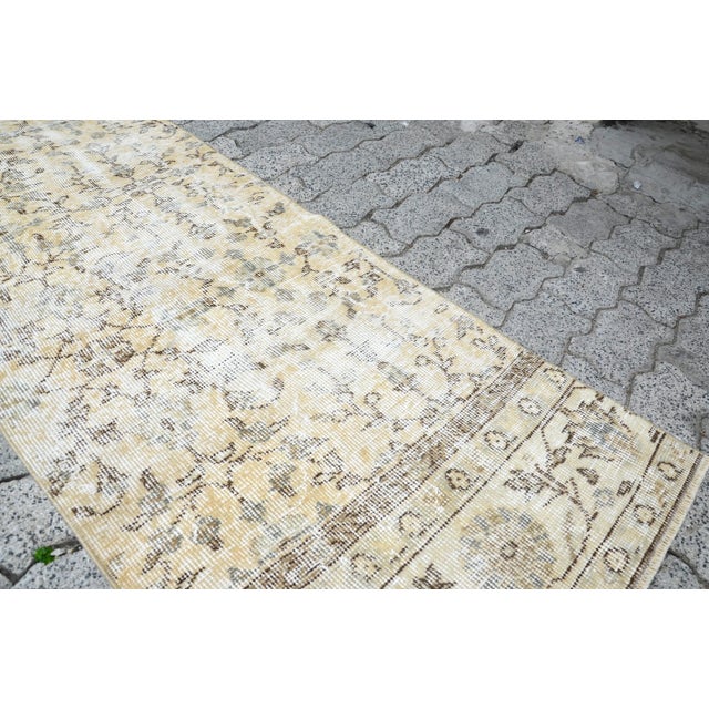 Textile 1960s Handmade Anatolian Hallway Runner For Sale - Image 7 of 11