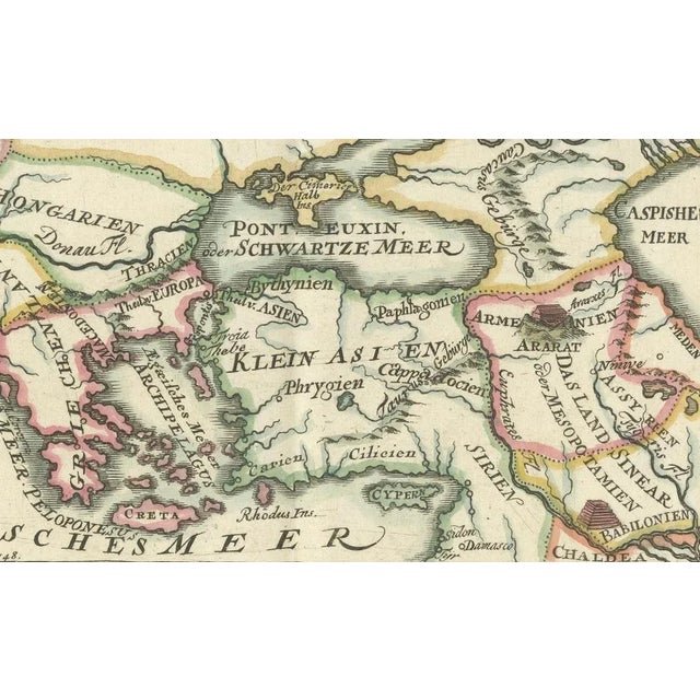 Antique Map of Europe and the Mediterranean, 1748 For Sale - Image 4 of 10