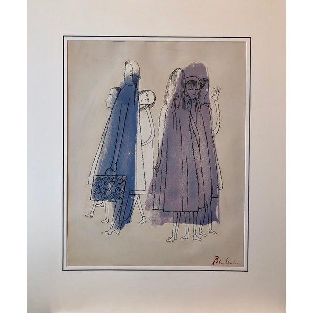 American Ben Shahn, Ben Shahn Original Hand Signed Litho WPA Artist Rilke Poem Lithograph Portfolio, 1968 For Sale - Image 3 of 7