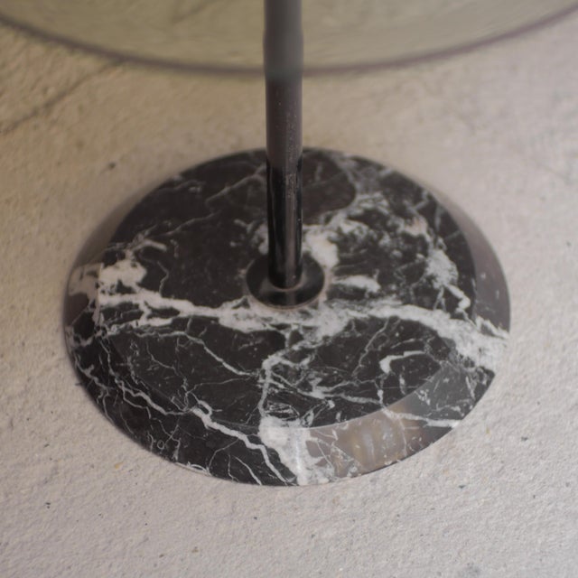 Italian Modernist Coffee Table in Marble and Cut Glass, 1980s For Sale - Image 9 of 10