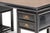Chinese Antique Chinese Black Lacquer Scholar Travel Desk & Two Yoke Back Chairs For Sale - Image 3 of 18