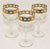 Set of 3 Vintage Culver Ltd Tyrol 22k Gold Rim Banding Wine Glasses For Sale - Image 13 of 13