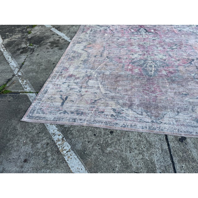 10ft 6in X 13ft Washable Nostaglia Area Rug For Sale - Image 4 of 13