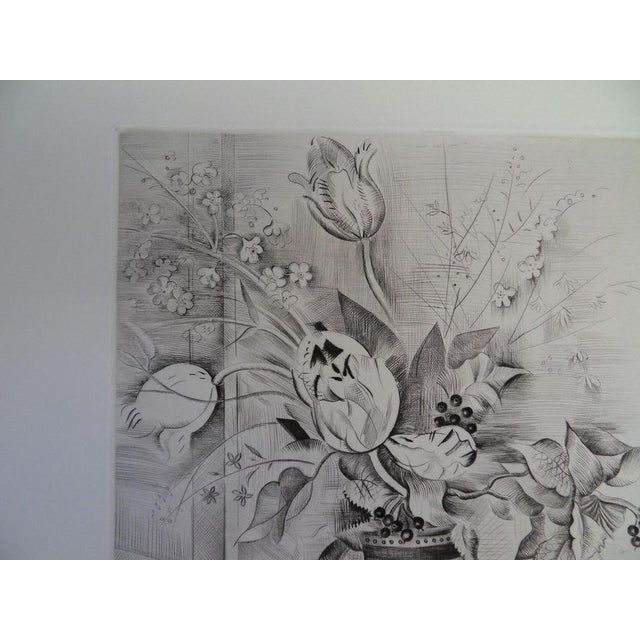 Modern Mily Possoz, Le bouquet de tulipes, Etching For Sale - Image 3 of 7