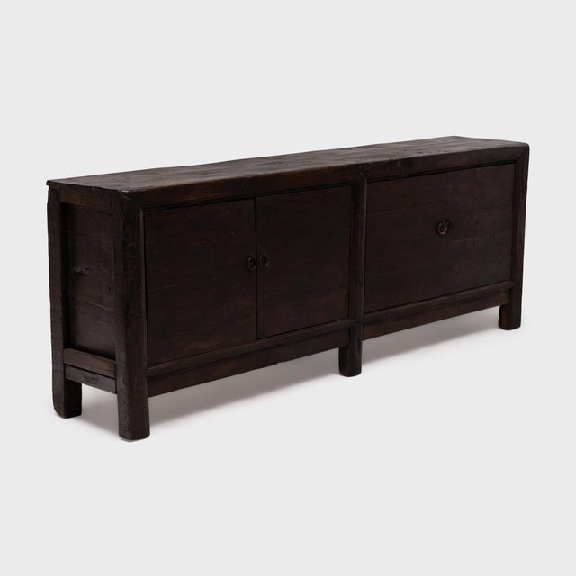 Traditional Chinese Four Door Grains Coffer, C. 1920 For Sale - Image 3 of 6