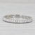 Metal Tiffany Soleste 0.33ctw Diamond Eternity Band 950 Platinum Wedding Ring Box, Size 5.5 For Sale - Image 7 of 8