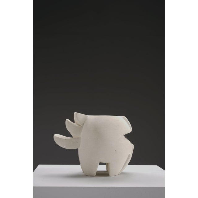 Belgian Artist, Abstract Sculpture, 1970s, Plaster For Sale - Image 3 of 13