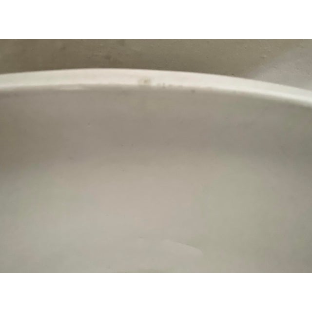 White Antique James Edwards White Ironstone Serving Bowl For Sale - Image 8 of 9