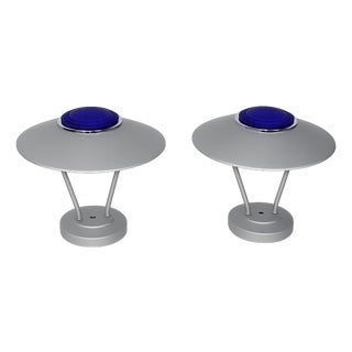 Vintage Wall Lights in Metal and Glass, 1980s, Set of 2 For Sale