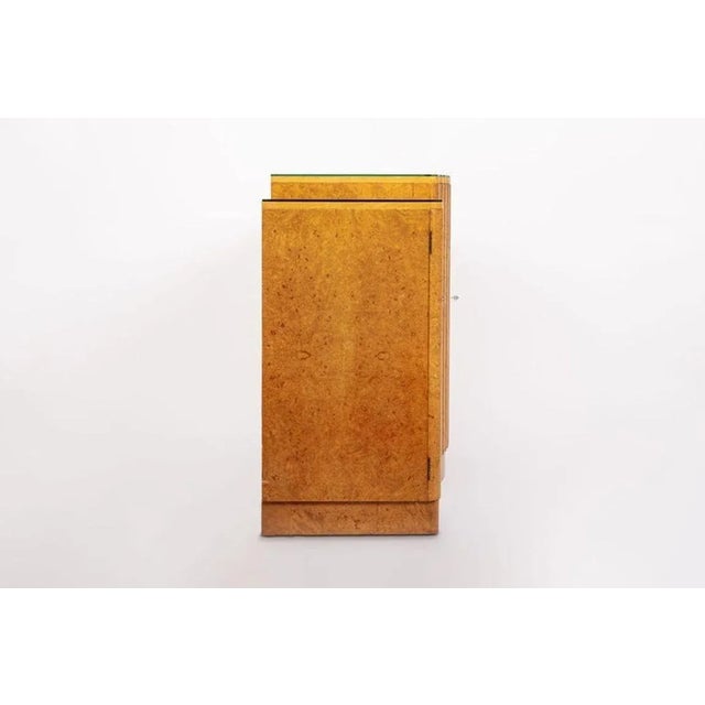 1930s Exceptional Antique Maple Wood Art Deco Bar Cabinet or Sideboard 1930s For Sale - Image 5 of 12