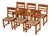 Danish Modern Brutalist Chairs in Pine by Hans Jørgen Frydendal, 1970s, Set of 6 For Sale