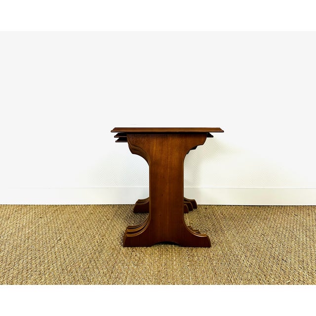 Scandinavian Teak Nesting Tables, 1960s, Set of 3 For Sale - Image 16 of 17