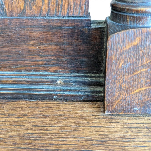 Antique Jacobean Revival Mirrored Buffet With Barley Twist For Sale - Image 12 of 18