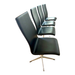 Arne Jacobsen for Fritz Hansen Oxford Swivel Chairs - Set of 4 For Sale