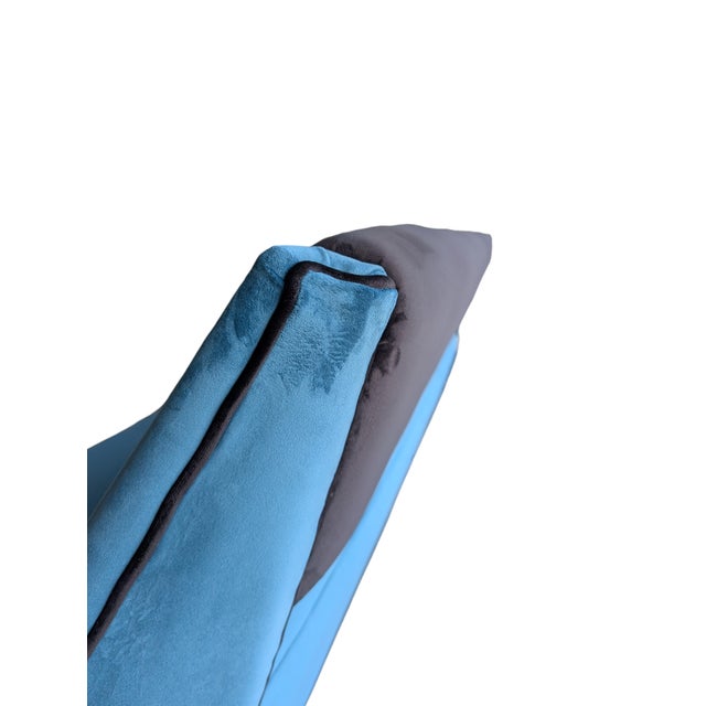 Velvet Living Room Set, 1960s, Set of 3 For Sale - Image 6 of 14