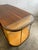 Mid-Century Modern Danish Mid Century Modern Tambour Door Desk With Side Bar For Sale - Image 3 of 14