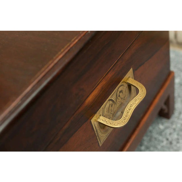 Antique Wedding Chest With Bronze Inlay on a Custom Stand-France, C. 1860 For Sale - Image 9 of 9