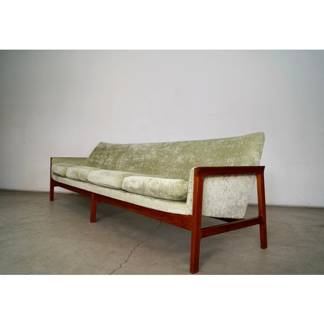DUX 1960’s Mid-Century Danish Modern Long Teak Sofa For Sale - Image 4 of 12