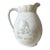 Large 1895 Antique Victorian Dresden Ironstone Creamware Pitcher -Rare Backstamp For Sale