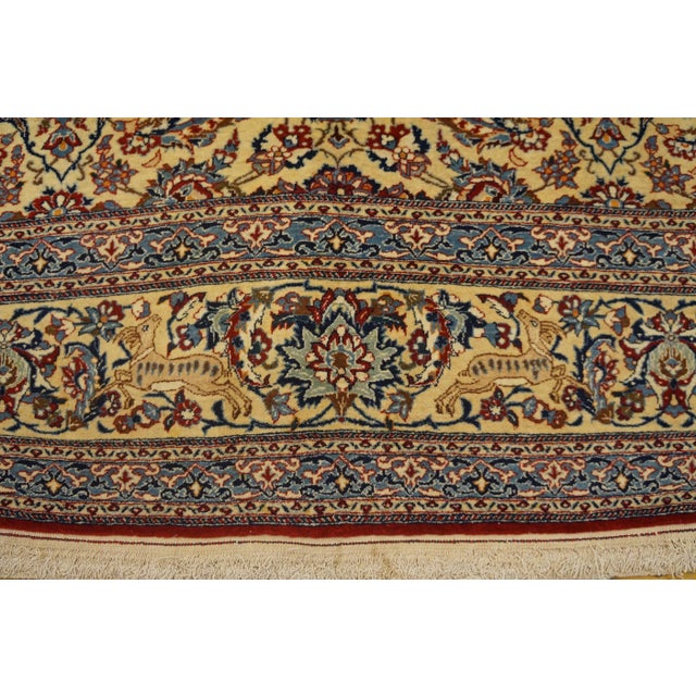 Textile Mid 20th Century Persian Nain Carpet ( 5'3" x 8'4" - 160 x 254 ) For Sale - Image 7 of 9