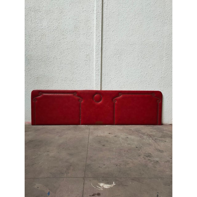 Mid-Century Leather Headboard, Spain, 1970s For Sale - Image 7 of 18