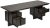 Noir NOIR Bridge Desk, Ebony Walnut For Sale - Image 4 of 5