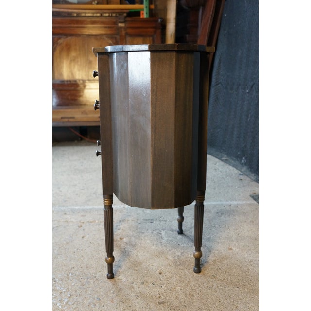 Antique Grand Rapids Furniture Shops Martha Washington Mahogany Sewing Cabinet For Sale - Image 15 of 18
