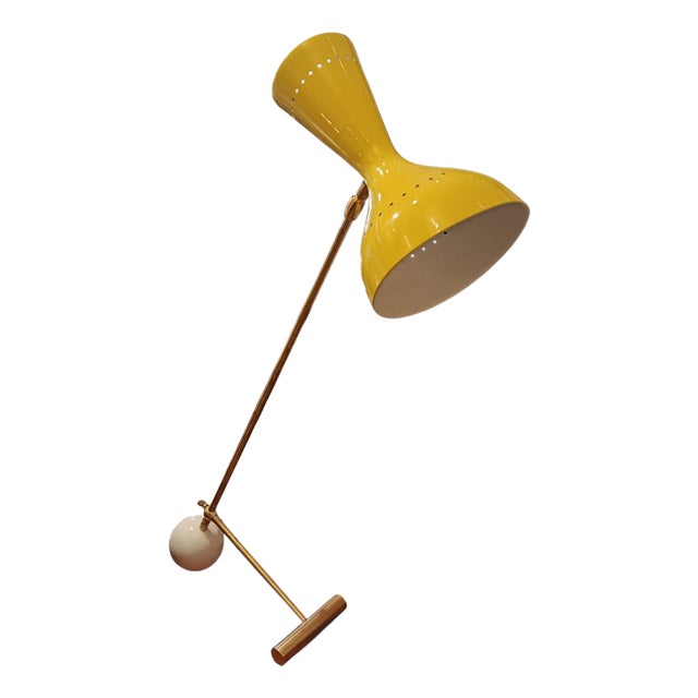 Small Yellow Thunderball Lamp from Stilnovo, 1970s For Sale