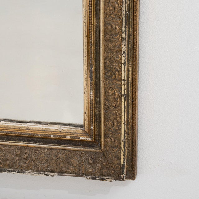 Wood 19th Century France Baroque Gold Wood Full-length & Floor Mirrors For Sale - Image 7 of 10
