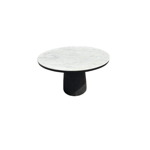 West Elm Leona Marble Round Dining Table – 48" (Obsidian Finish) Why You’ll Love It Layers natural materials with organic,...