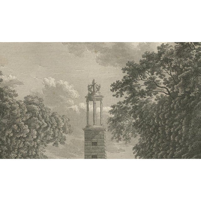 Early 19th Century Louis-Pierre Baltard, View of the Lantern of Demosthenes at Saint-Cloud, Paris, 1803, Engraving For Sale - Image 5 of 9