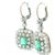Victorian Platinum and Gold Emerald & Diamond Drop Earrings, 1890s For Sale - Image 4 of 9