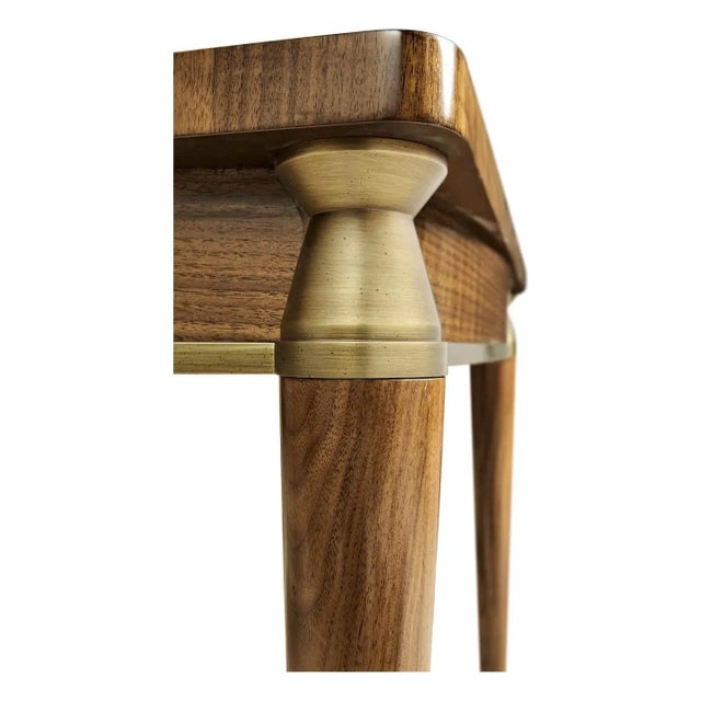 Not Yet Made - Made To Order Mid Century Modern Style Walnut Desk For Sale - Image 5 of 5